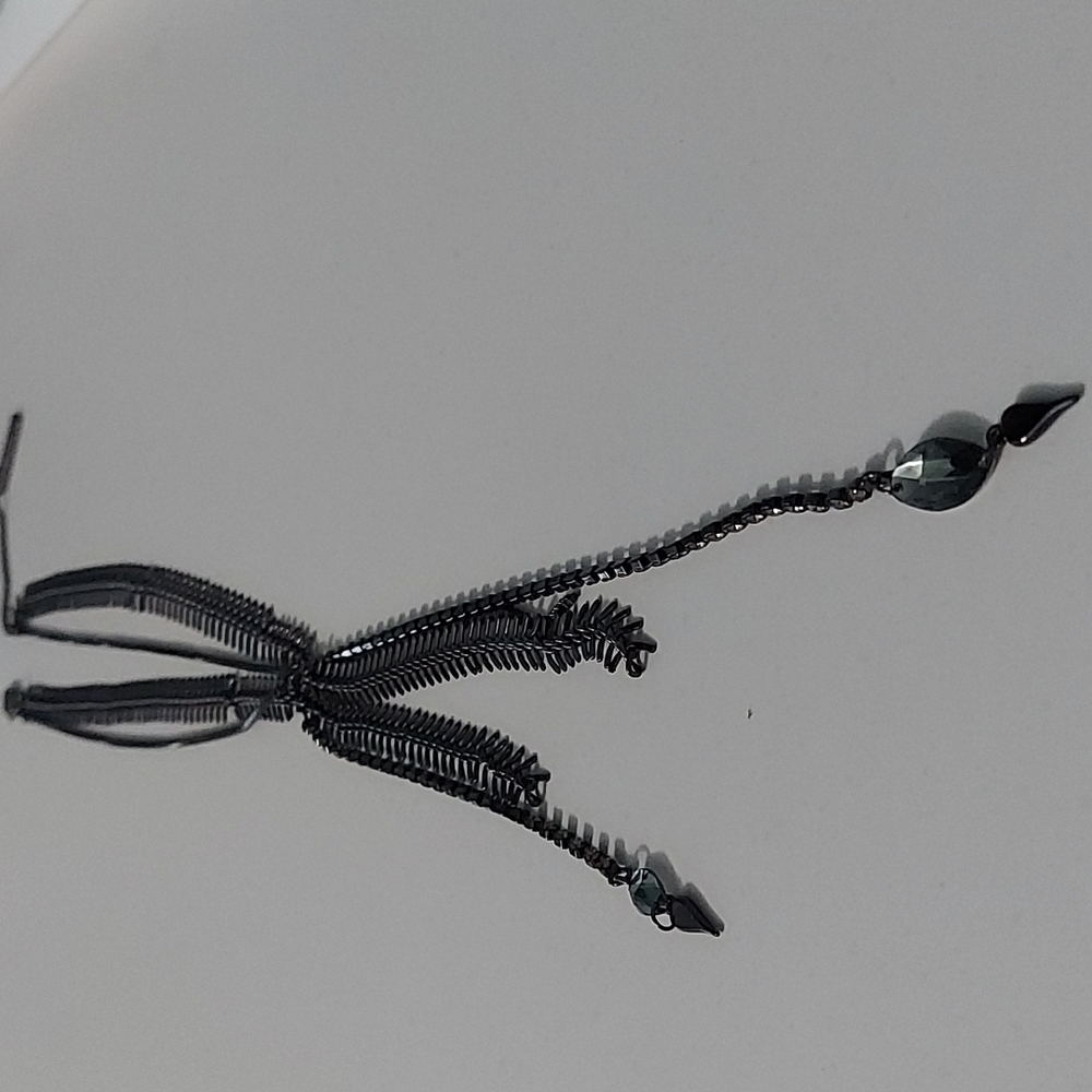 BCBGENERATION gunmetal multi chains necklace.